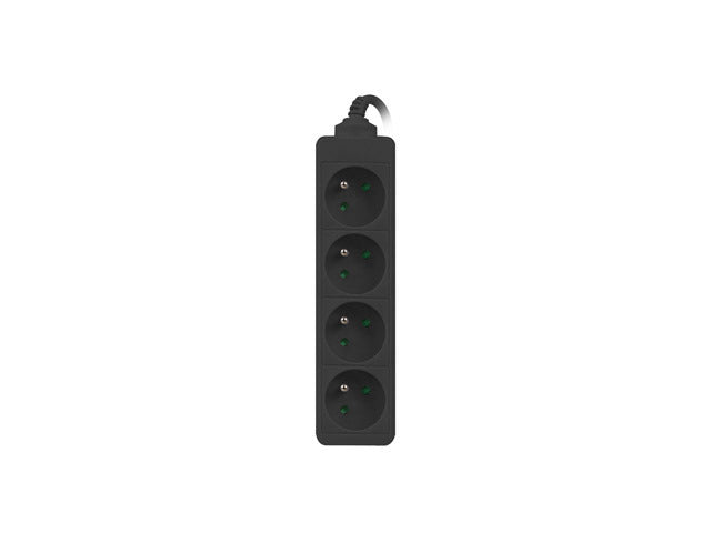 Prelungitor Lanberg 1m, 4 prize UPS "PS0-04E-0100-IEC-BK"