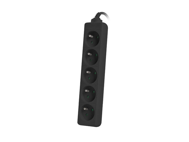 Prelungitor Lanberg 1.5m, 10A, 5 prize negru "PS0-05E-0150-BK"