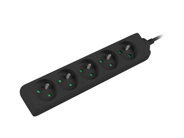 Prelungitor Lanberg 1.5m, 10A, 5 prize negru "PS0-05E-0150-BK"