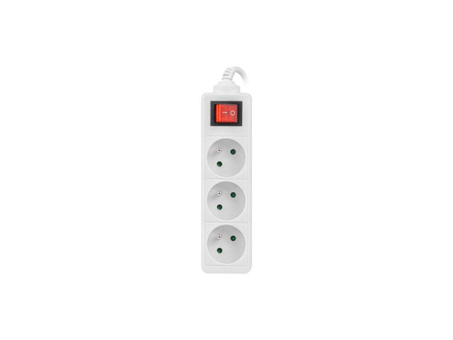 Prelungitor Lanberg 1.5m, 3 prize alb "PS1-03E-0150-W"