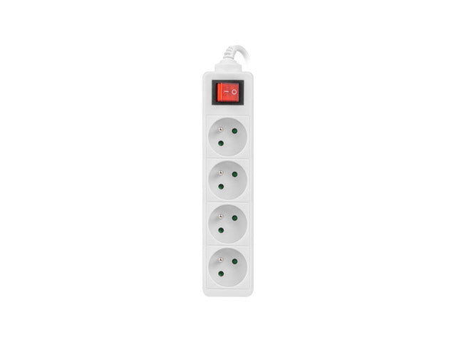 Prelungitor Lanberg 1.5m, 4 prize alb "PS1-04E-0150-W"