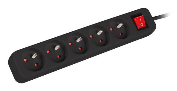 Prelungitor Lanberg 1.5m, 10A, 5 prize ng "PS1-05E-0150-BK"