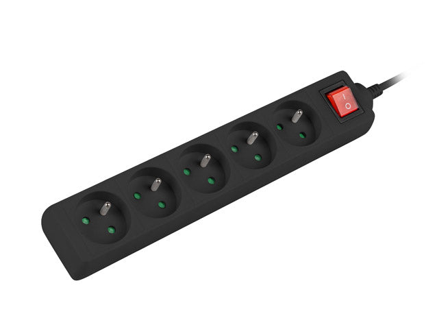Prelungitor Lanberg 5 prize negru "PS1-05E-0300-BK"