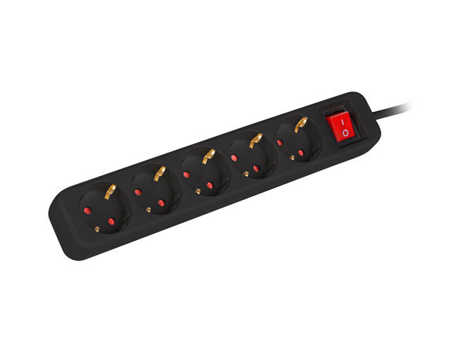 Prelungitor Lanberg 5 prize negru "PS1-05F-0300-BK"