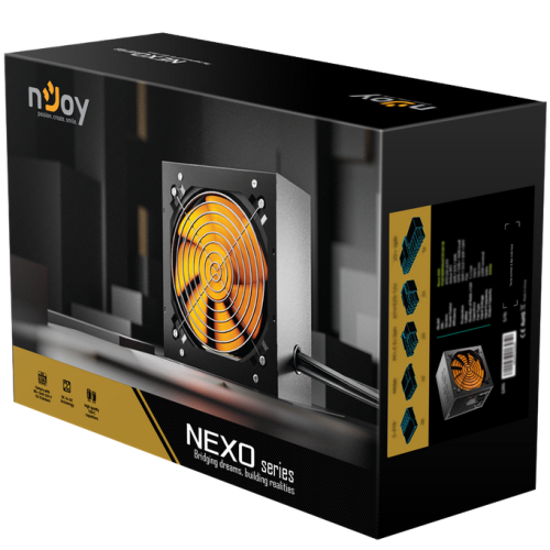 CASE PSU ATX 650W NEXO 650/PSAT6065A40CZCO01B NJOY "PSAT6065A40CZCO01B"