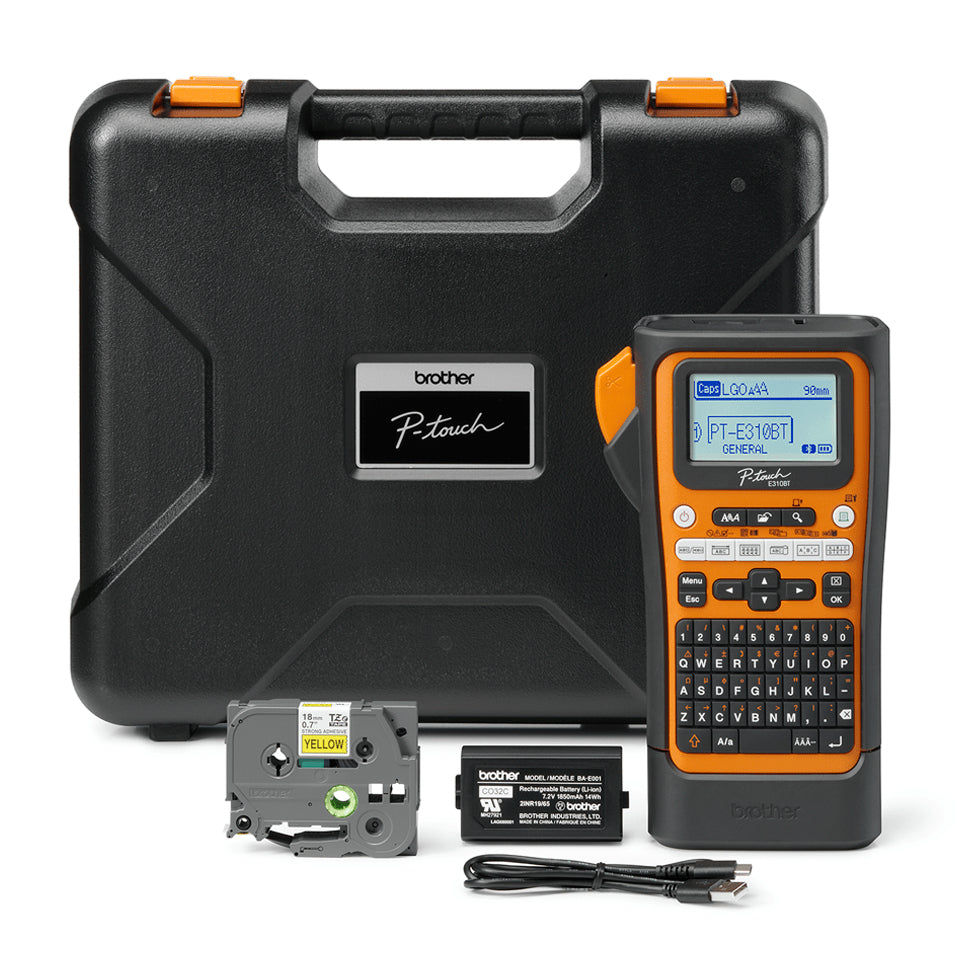 Imprimanta Direct Termic BROTHER 180dpi PT-E310BtVP, Viteza de tiparire: 20mm/s, Latime maxima de imprimare: 18mm|Conectivitate:, Imprimare Cod de bare: DA "PTE300BTVPYJ1"