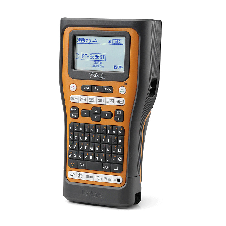 Imprimanta Transfer Termic BROTHER 180dpi PT-E560BTSP, Viteza de tiparire: 30mm/s, Latime maxima de imprimare: 24mm|Conectiv: mini-USB|WIFI, Imp Cod de bare:DA, "PTE560BTSPQL1"