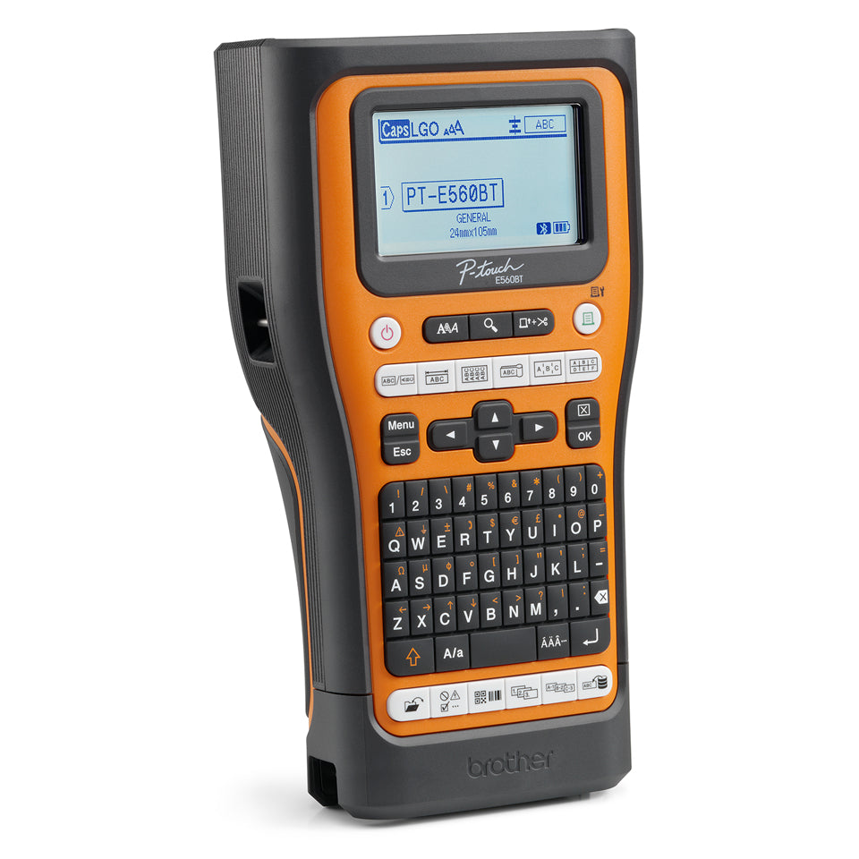 Imprimanta Transfer Termic BROTHER 180dpi PT-E560BTSP, Viteza de tiparire: 30mm/s, Latime maxima de imprimare: 24mm|Conectiv: mini-USB|WIFI, Imp Cod de bare:DA, "PTE560BTSPQL1"