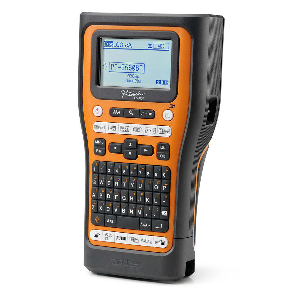 Imprimanta Transfer Termic BROTHER 180dpi PT-E560BTSP, Viteza de tiparire: 30mm/s, Latime maxima de imprimare: 24mm|Conectiv: mini-USB|WIFI, Imp Cod de bare:DA, "PTE560BTSPQL1"