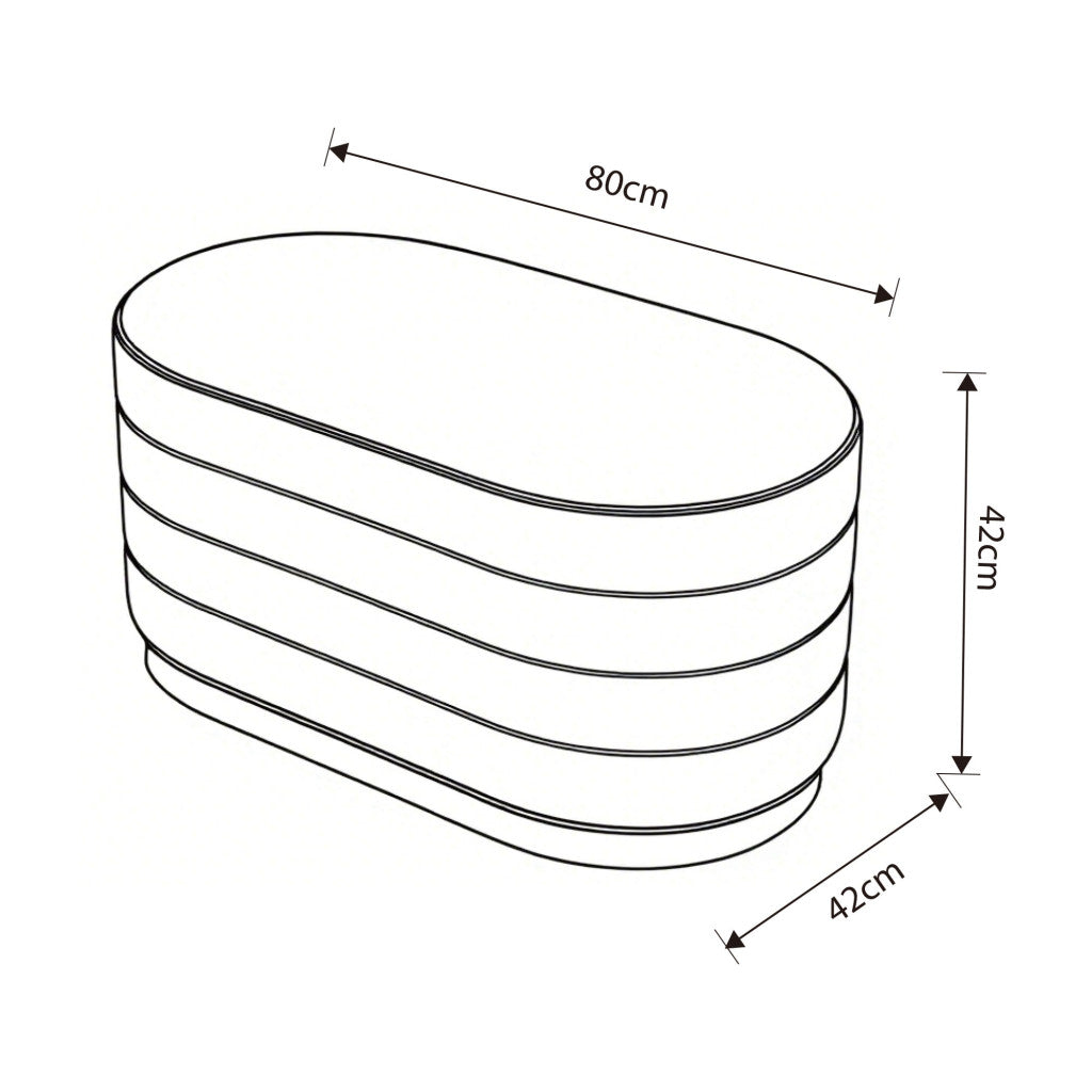 Bancheta tip puf cu depozitare, tapiterie velur, 80x42x42 cm, roz pudrat