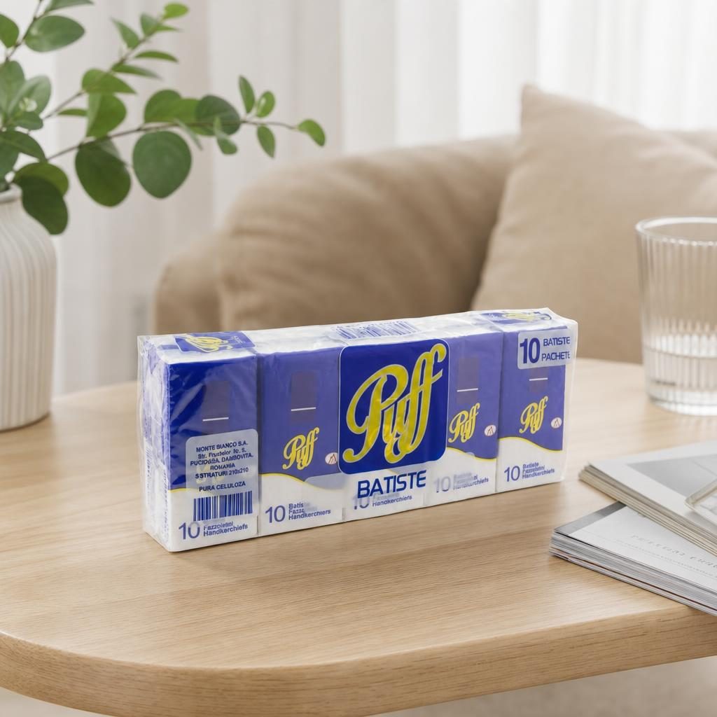 Puff Batiste Igienice 3STR 10 buc