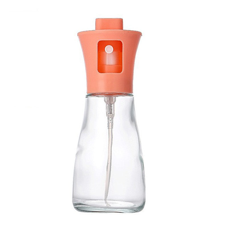 Pulverizator pentru Ulei, Pulverizator din Sticla pentru Otet sau Alte Lichide, Simplu Reincarcabil, Multifunctionale, 17.3 x 5.6 cm, Capacitatea 170 ml, Roz