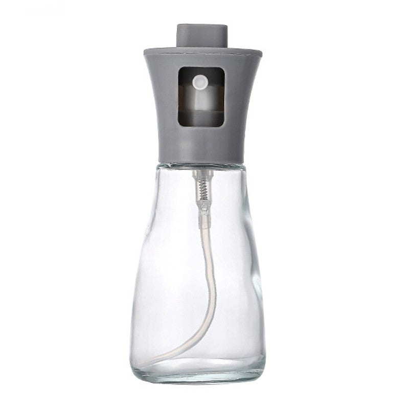 Pulverizator pentru Ulei, Pulverizator din Sticla pentru Otet sau Alte Lichide, Simplu Reincarcabil, Multifunctionale, 17.3 x 5.6 cm, Capacitatea 170 ml, Gri