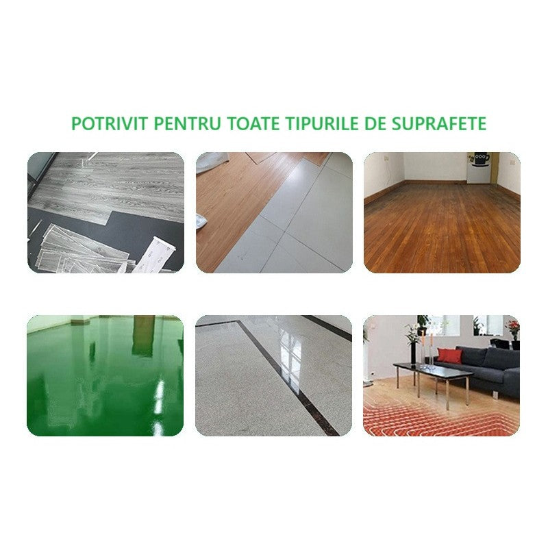 Set 36 Placi Autoadezive pentru Pardoseala, din PVC, Impermeabil, Ignifug, Usor de Curatat, Dimensiune Placa 91.44 x 15.24 cm, Grosime 1.5 mm, Acoperire 5 m2, Model 5, Maro