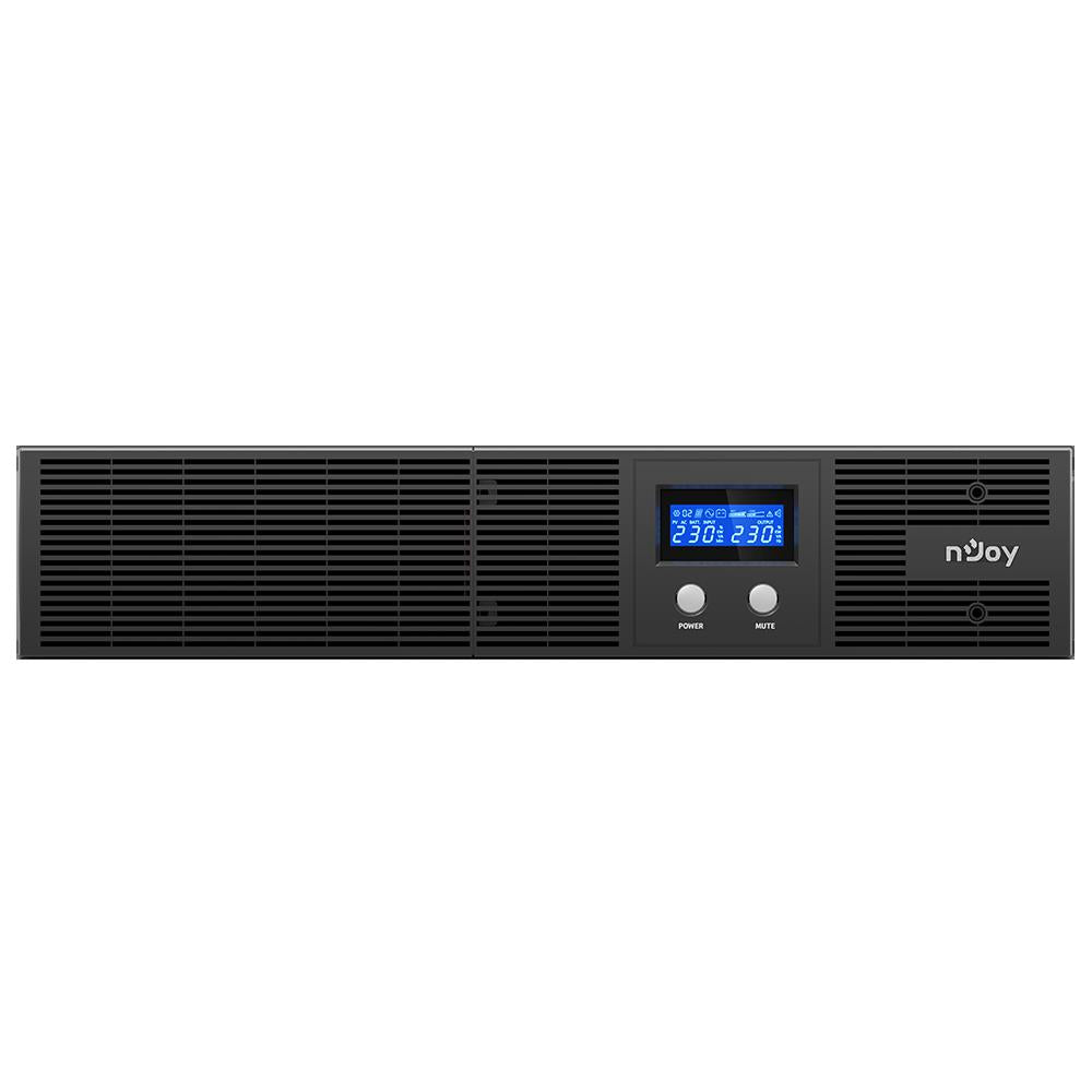 UPS NJOY, "Argus 2200", Line Int. cu sinusoida pura cu management, rack, 2200VA/1320W, AVR, IEC x 4, 2 x baterie 12V/9Ah, display LCD, back-up 1 - 10 min., "PWUP-LI220AG-CG01B"