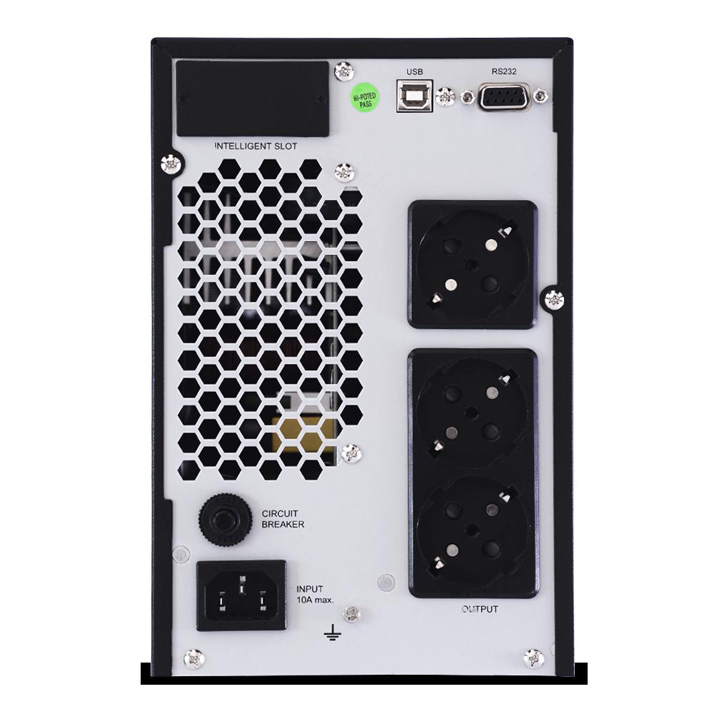UPS NJOY, "ATEN PRO 1000", Online cu sinusoida pura, tower, 1000VA/900W, AVR, Schuko x 3, 2 x baterie 12V/9Ah, display LCD, back-up 1 - 10 min., "PWUP-OL100AP-AZ01B"