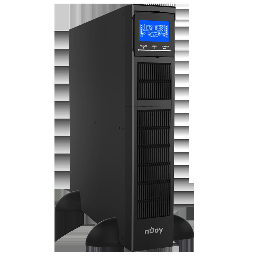 UPS NJOY, "BALDER 1500", Online cu sinusoida pura, tower, rack, 1500VA/1500W, AVR, IEC x 8, 3 x baterie 12V/9Ah, display LCD, back-up 11 - 20 min., "PWUP-OL150BA-AZ01B"