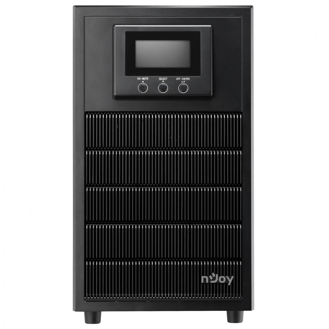 UPS NJOY, "ATEN PRO 3000", Online cu sinusoida pura, tower, 3000VA/2700W, AVR, Schuko x 4, 6 x baterie 12V/9Ah, display LCD, back-up 11 - 20 min., "PWUP-OL300AP-AZ01B"