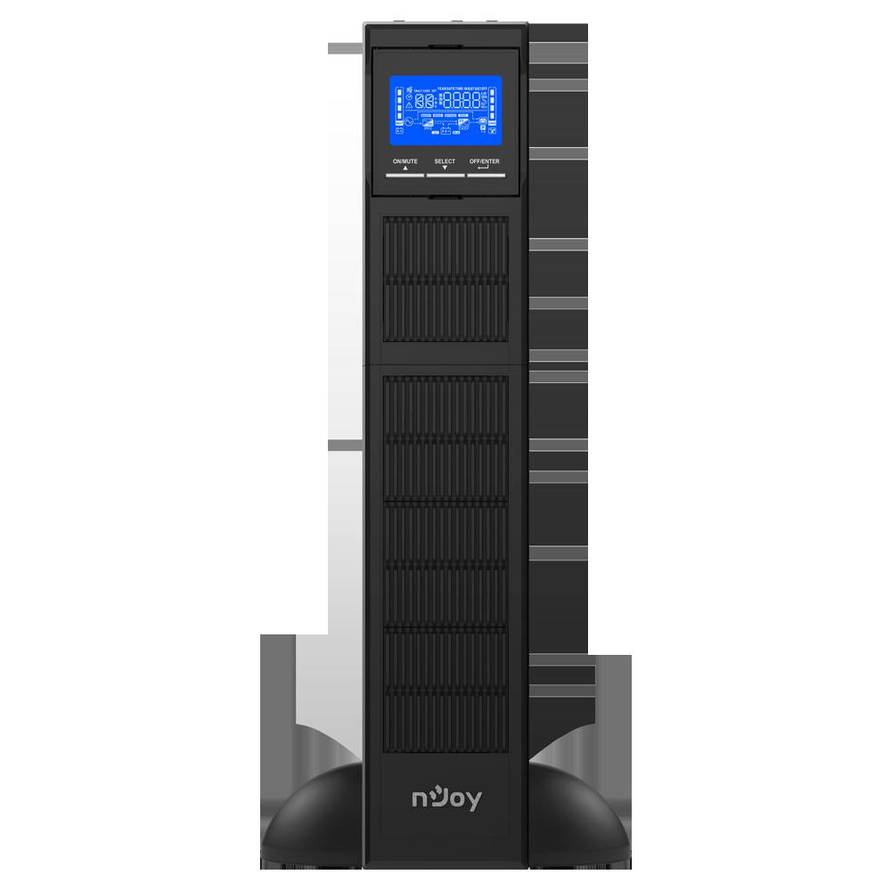 UPS NJOY, "BALDER 3000", Online cu sinusoida pura, tower, rack, 3000VA/3000W, AVR, IEC x 8, 6 x baterie 12V/9Ah, display LCD, back-up 11 - 20 min., "PWUP-OL300BA-AZ01B"