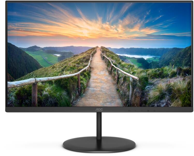MONITOR AOC 23.8 inch, home | office, IPS, WQHD (2560 x 1440), Wide, 250 cd/mp, 4 ms, DisplayPort | HDMI, "Q24V4EA"
