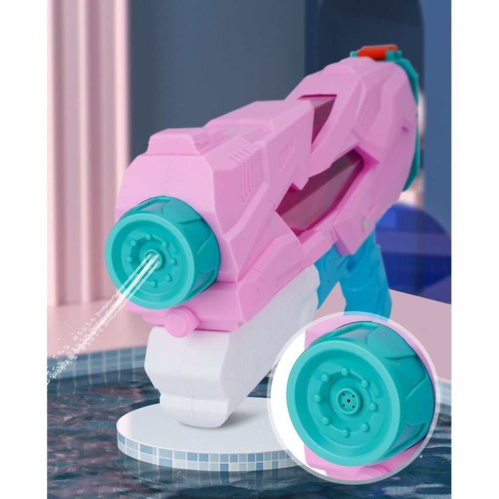 Pistol cu Apa pentru Copii, Rezervor, Pentru Piscina/Plaja, 6ani+, 5 duze, Quick Fill, Roz, 800ML
