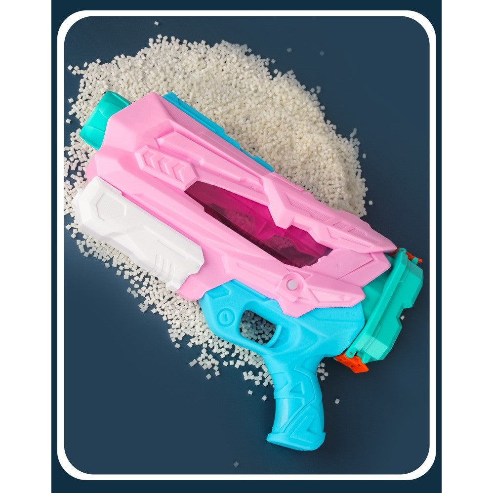 Pistol cu Apa pentru Copii, Rezervor, Pentru Piscina/Plaja, 6ani+, 5 duze, Quick Fill, Roz, 800ML