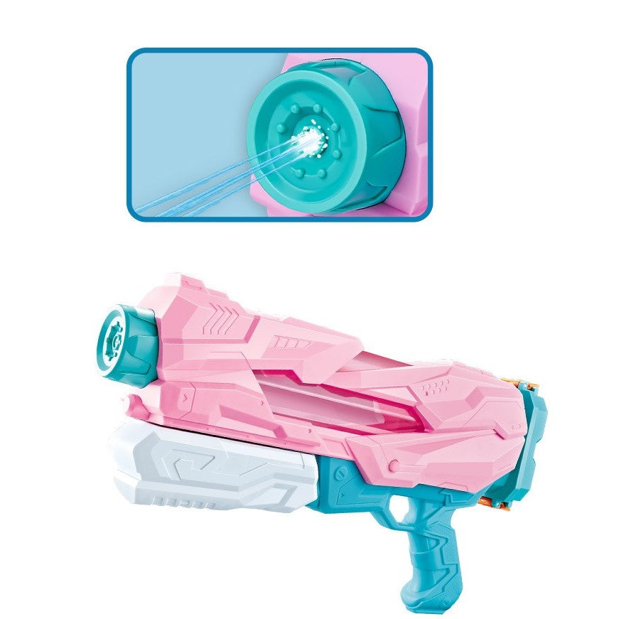 Pistol cu Apa pentru Copii, Rezervor, Pentru Piscina/Plaja, 6ani+, 5 duze, Quick Fill, Roz, 800ML