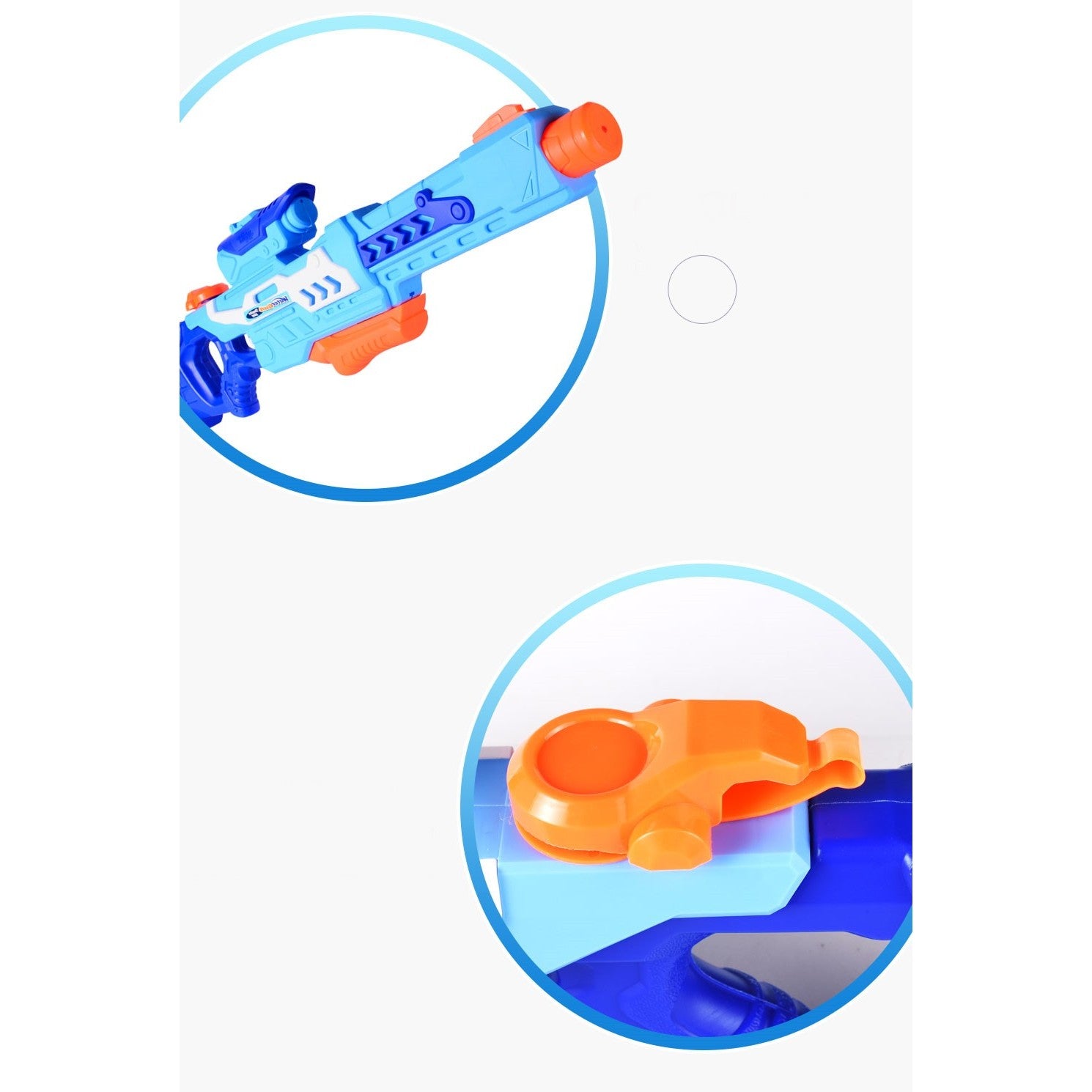 Pistol cu Apa pentru Copii, Rezervor, Pentru Piscina/Plaja, 6ani+, Albastru, 1200ML