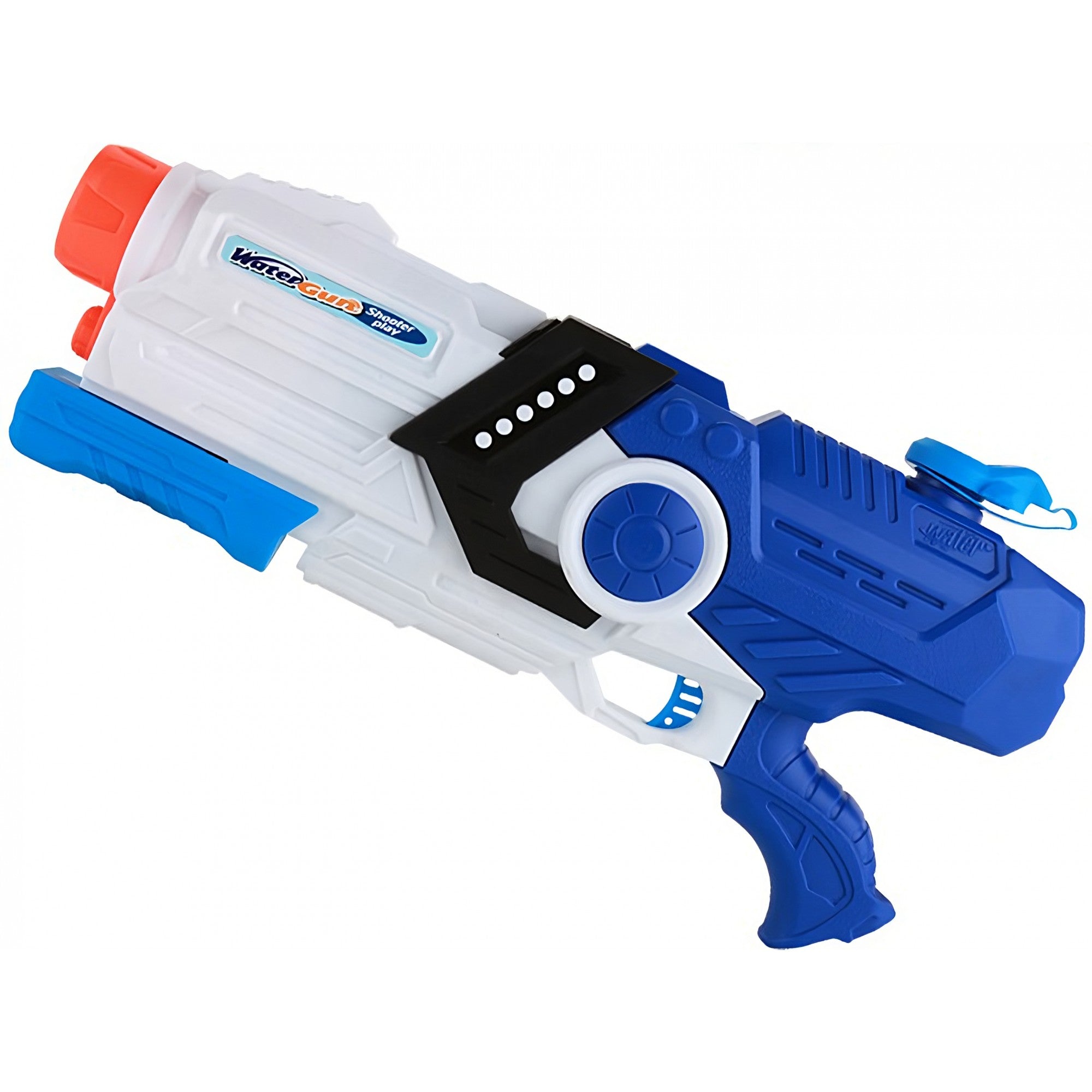 Pistol cu Apa pentru Copii, Rezervor, Pentru Piscina/Plaja, 6ani+, Albastru/Multicolor, 2000ML
