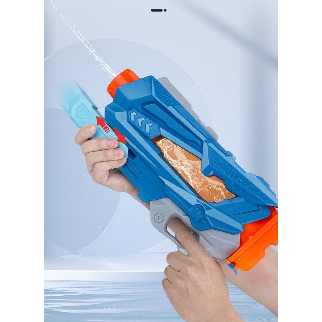 Pistol cu Apa pentru Copii, Rezervor, Pentru Piscina/Plaja, 6ani+, Quick Fill, Albastru, 600ML