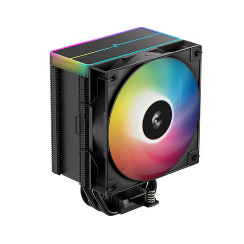 COOLER DeepCool "AG500 BK ARGB V2" skt. Intel si AMD, racire cu aer, vent. 120mm, 500 - 2100 rpm, 5 heatpipes, inaltime 160mm, RGB adresabil,"R-AG500-BKAMMN-GJD"