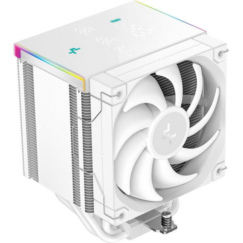 COOLER DeepCool "AK500 DIGITAL PRO WH" skt. Intel si AMD, racire cu aer, vent. 120mm, 500 - 1750 rpm, 5 heatpipes, inaltime 162mm, afisaj digital,"R-AK500-WHAPMN-G"