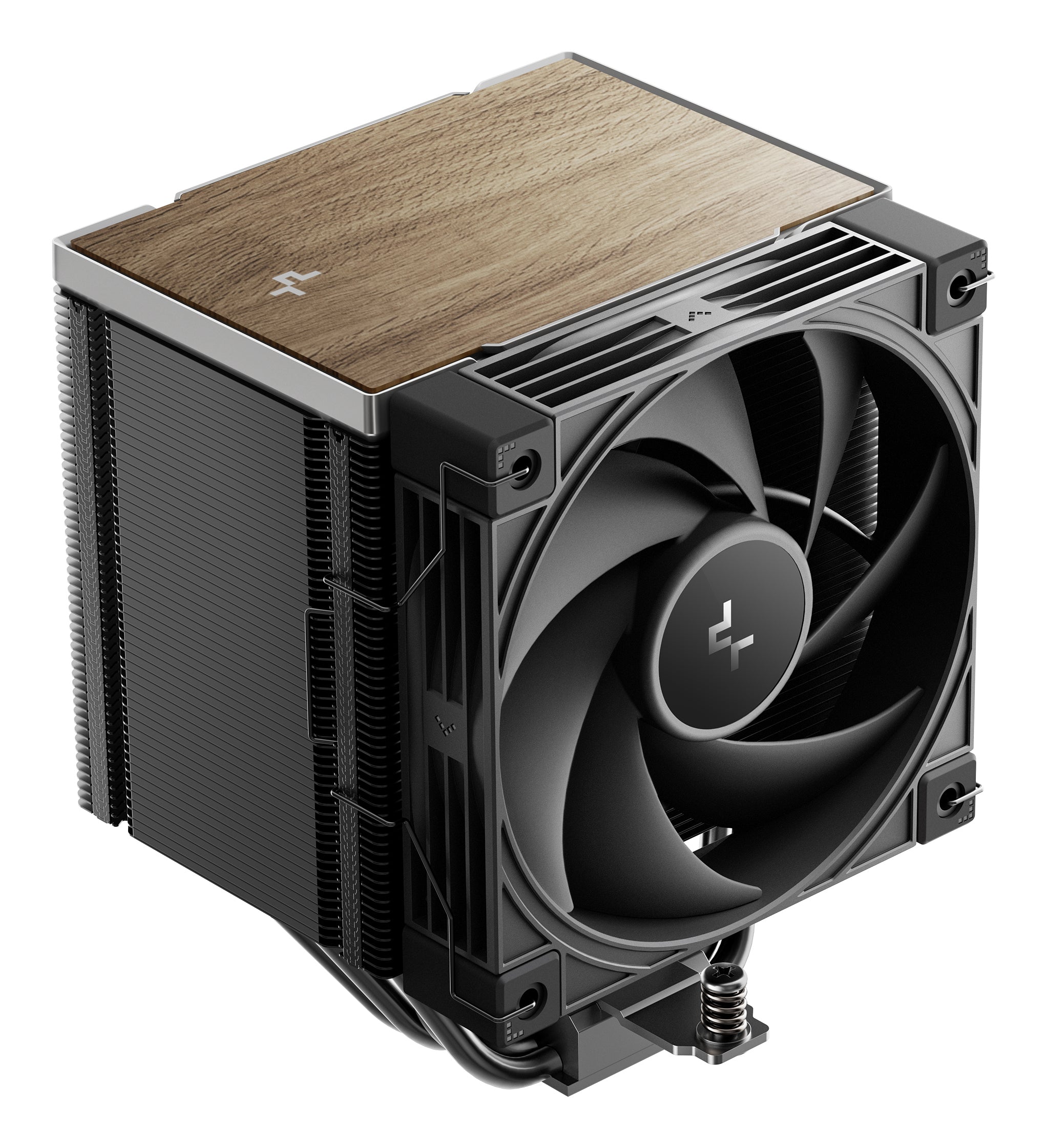 COOLER DeepCool "AK500 G2" skt. Intel si AMD, racire cu aer, vent. 120mm, 2200 rpm, 5 heatpipes, inaltime 159mm, top cover lemn, negru,"R-AK500G2-BKNNMN-GJD"