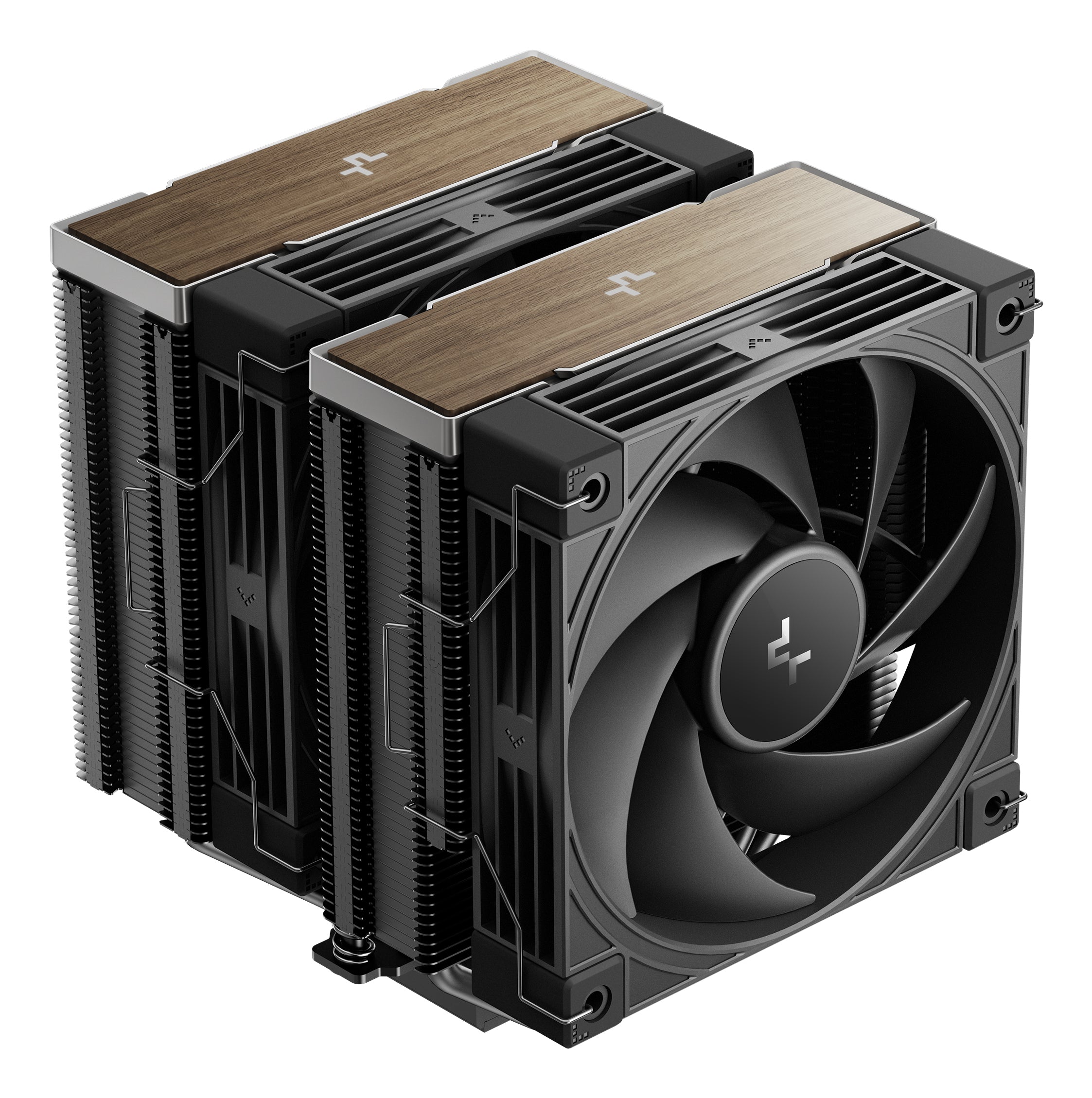 COOLER DeepCool "AK620 G2" skt. Intel si AMD, racire cu aer, vent. 2 x 120mm, 2000 rpm, 6 heatpipes, inaltime 159mm, top cover lemn, negru,"R-AK620G2-BKNNMN-GJD"