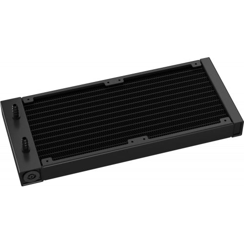 COOLER DeepCool "LS520S Zero Dark", lichid, skt. Intel LGA1700/1200/115x,AMD AM5/AM4, radiator aluminiu,3100 RPM,2x120mm,500-2500 rpm,4-pin, LED alb, negru, "R-LS520-BKNNMM-G-1"