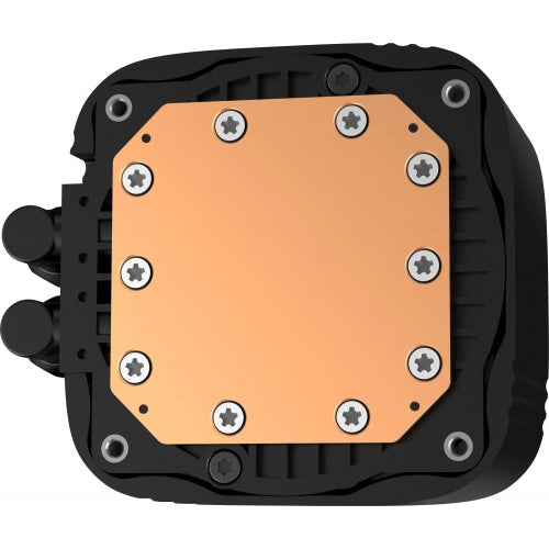 COOLER DeepCool "LS520S Zero Dark", lichid, skt. Intel LGA1700/1200/115x,AMD AM5/AM4, radiator aluminiu,3100 RPM,2x120mm,500-2500 rpm,4-pin, LED alb, negru, "R-LS520-BKNNMM-G-1"