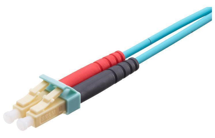 PATCH CABLE FO LC-DUPLEX LSZH/OM3 3M BEIGE/TURQ R323065 R&M "R323065" – Patch corduri fibra optica