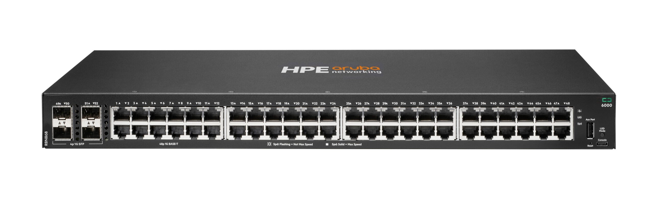 NET SWITCH 48PORT 4SFP/CX6000 R8N86B ARUBA BY HPE "R8N86B"