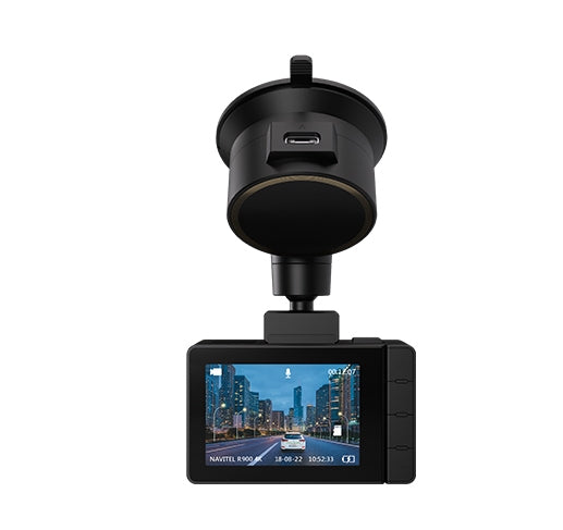 Camera Auto DVR NAVITEL R900 4K, Filmare infrared, senzor SONY 415 STARVIS, 3840*2160P 30fps, USB-C, G-sensor, sunet, Difuzor, microSD pana la 256GB, Suport parbriz "R900 4K"