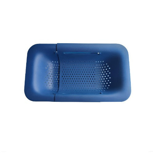 Cos pentru Scurgere Chiuveta de Bucatarie, Plastic, Telescopic, 36x20x5 cm, Albastru