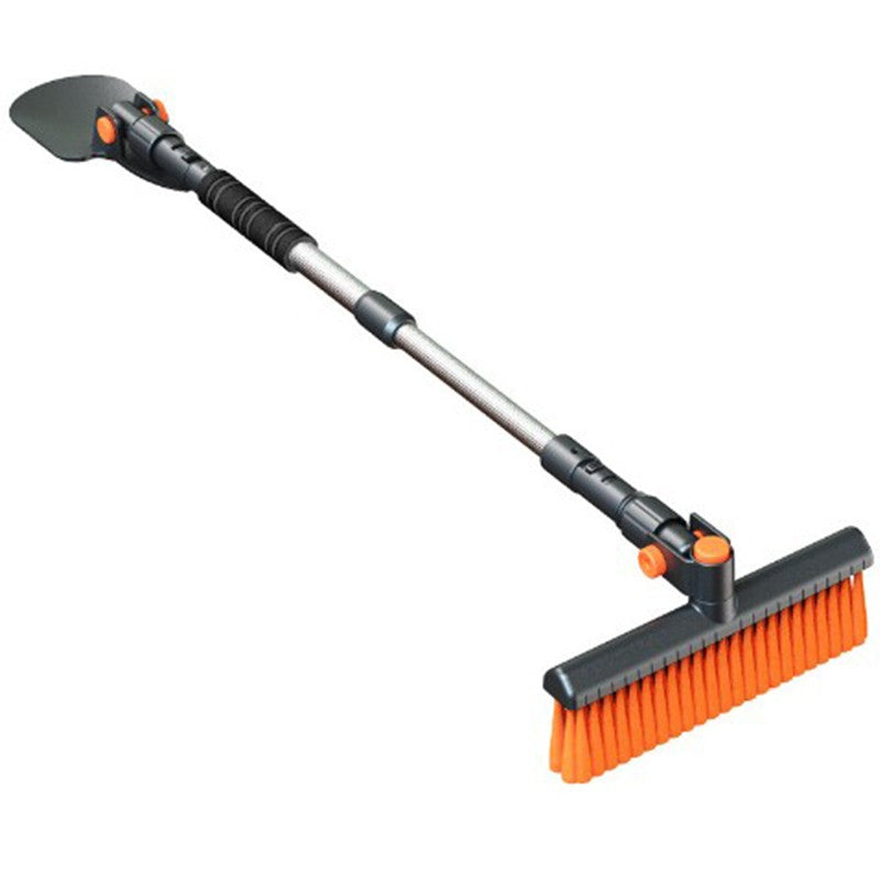 Racleta Auto pentru Zapada cu Doua Capete, Flippy, Dezapezire Masina, cu Maner Lung, Ergonomica, Detasabila, pentru Geamuri si Caroserie, Usor de Utilizat, 48 cm- 78 cm, Gri inchis