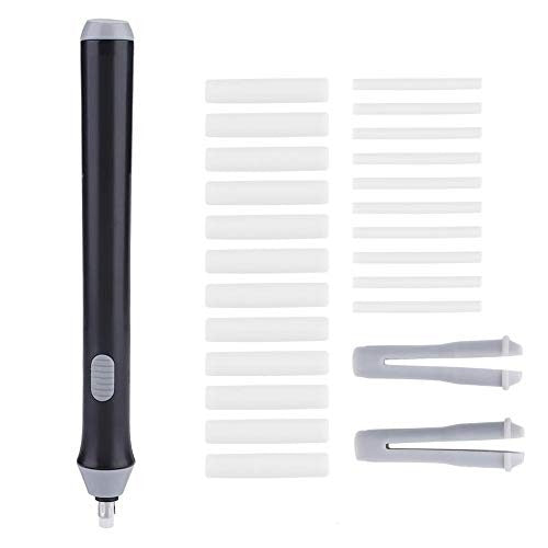 Radiera Electrica, Flippy, pentru Schite si Arta, Grosime Varf 3 mm/5 mm, Baterii 2 x AA (neincluse), din ABS, Negru
