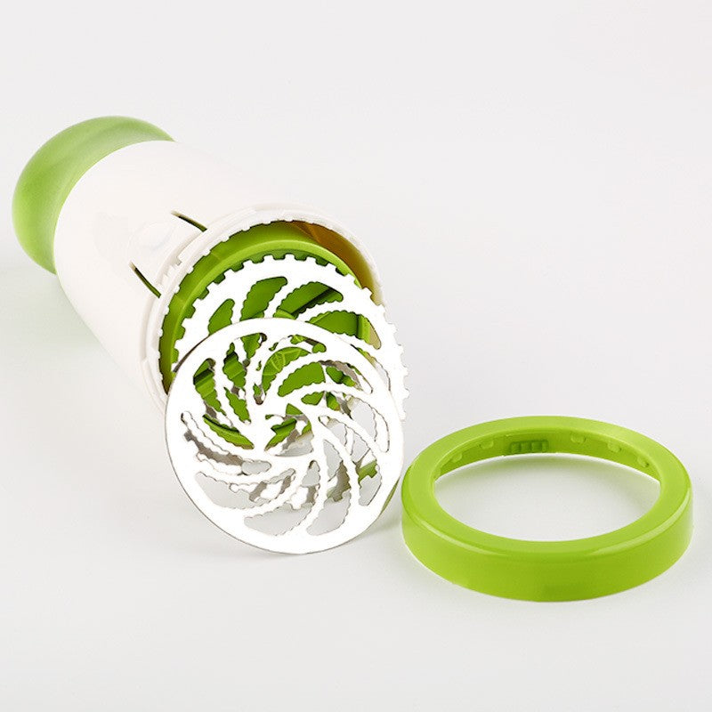 Razatoare Electrica, Doua Cutite, Usor de Folosit, pentru Verdeata, Accesoriu Bucatarie, 17x6x8 cm, Verde