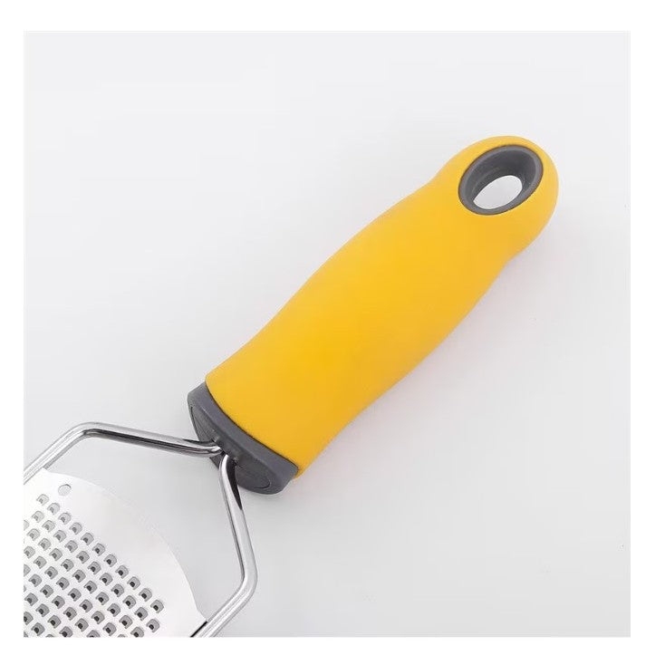 Razatoare manuala perie inclusa, Inox, usor de utilizat, 31x6.7 cm, Galben