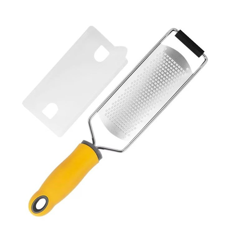 Razatoare manuala perie inclusa, Inox, usor de utilizat, 31x6.7 cm, Galben