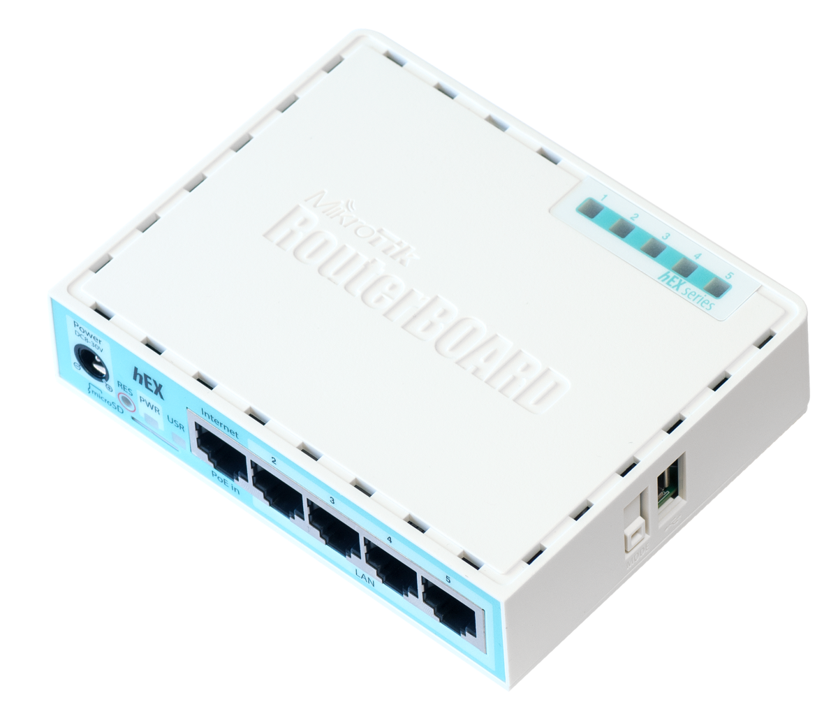 ROUTER MIKROTIK, porturi Gigabit x 4, CPU dual core 880 MHz, 256 MB RAM, USB, microSD, "RB750GR3"