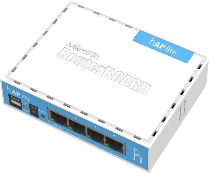 ACCESS Point Mikrotik wireless interior 300 Mbps, port 10/100 x 4, antena interna x 2, fara PoE, 2.4 GHz, "RB941-2ND" –