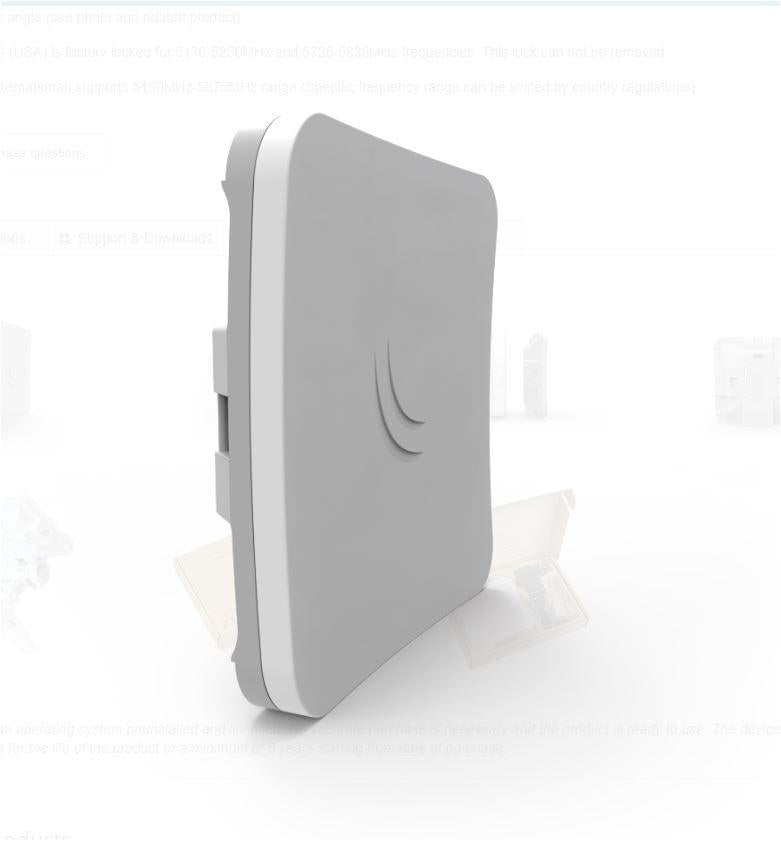 MIKROTIK SXTSQ LITE 5 HIGH POWER CPE "RBSXTSQ5ND"