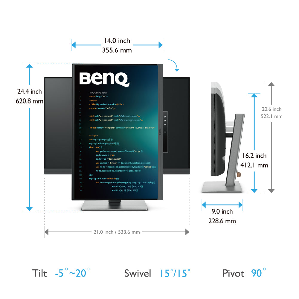 Monitor BenQ 24 RD240Q "RD240Q"
