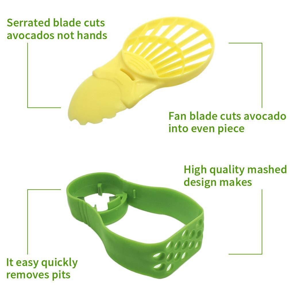 Recipient de Depozitare Avocado 5in1, Etans, pentru Frigider, din Plastic, Dispozitiv de Taiat, Curatat, Feliat, 15x4.5x7 cm, Gri